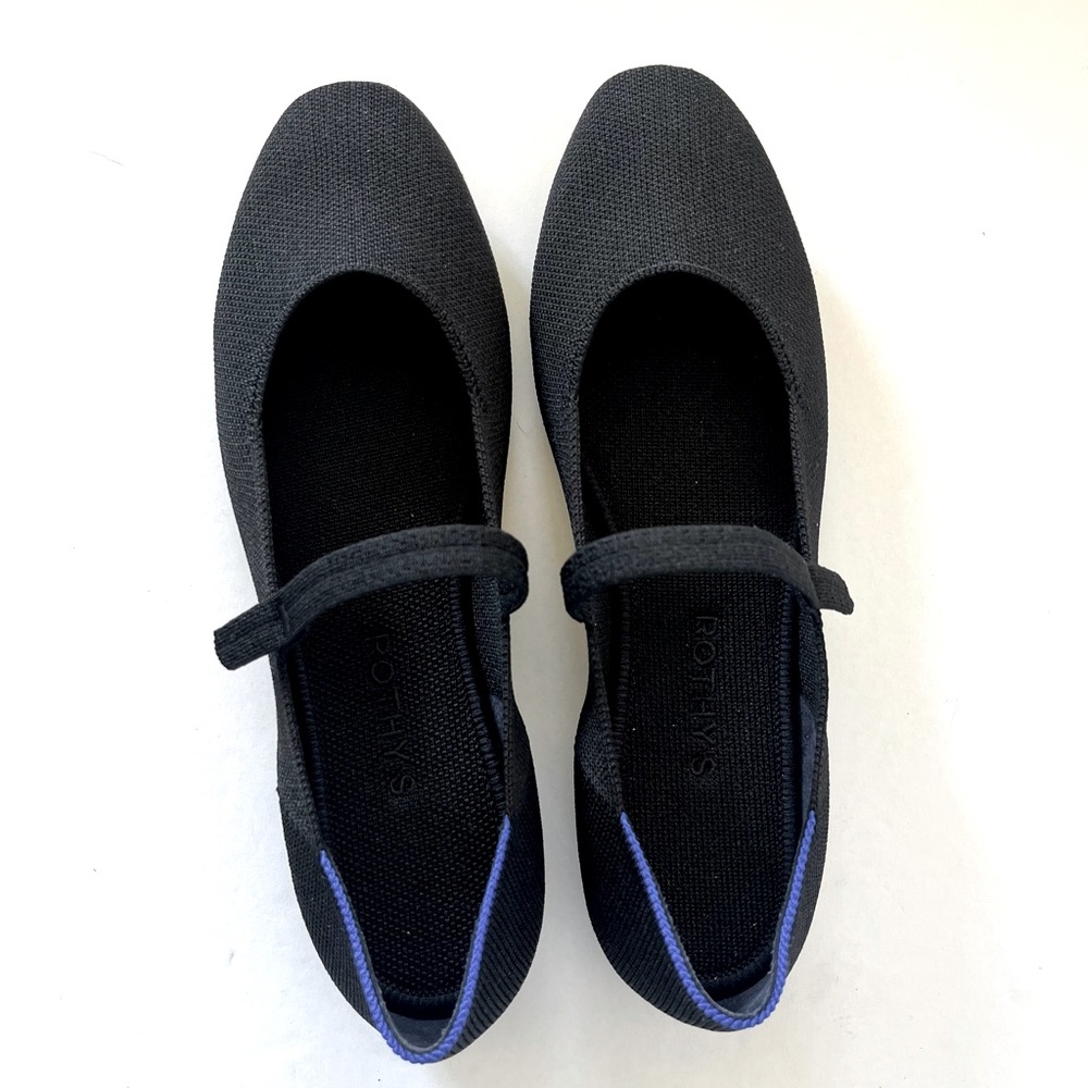 Rothy’s The Square Mary Jane shoes, Black, Size 9.5 - Like New